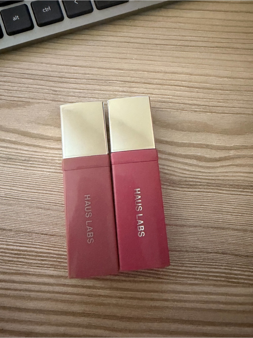 Haus Labs Lip Lacquer - Dusty Rose and Sheer Blush